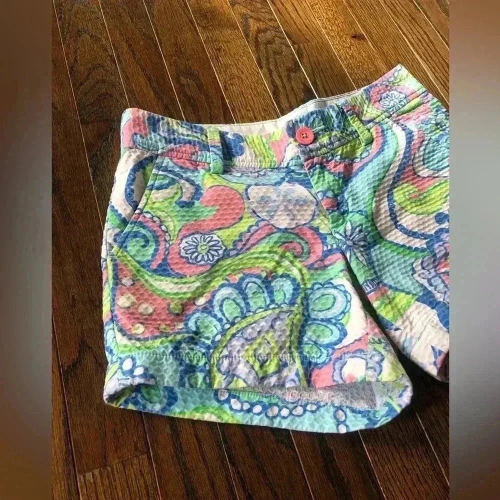 Lilly Pulitzer Women’s 2 The Callahan Short 4.5” inseam in 100% Cotton - VGUC! - Picture 2 of 11